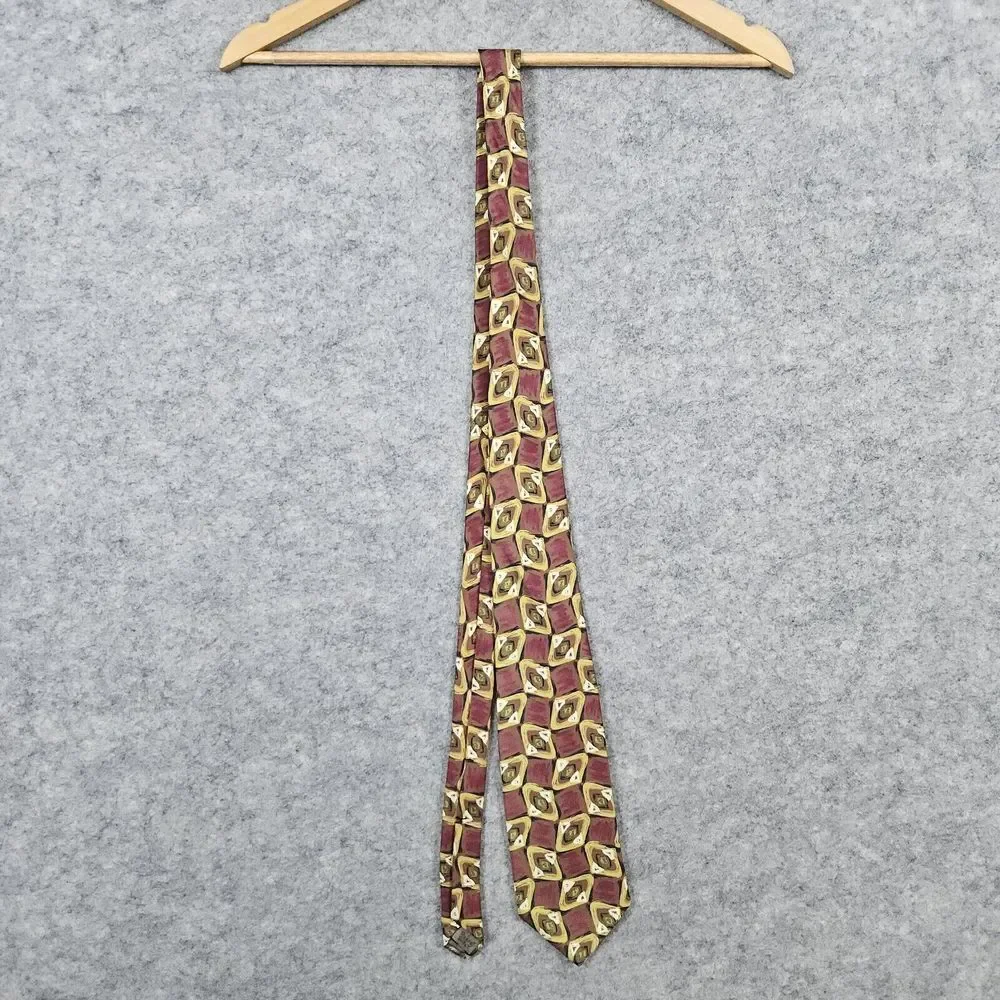 Robert Talbott‎ Studio For The Oxford Shop Silk Neck Tie Geometric 58x3.5 Inches